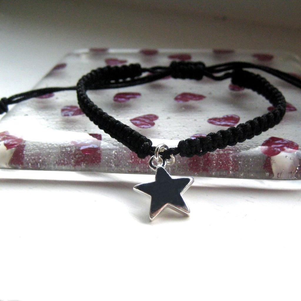 Silver Star Charm Friendship Bracelet