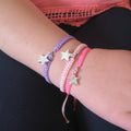 Silver Star Charm Friendship Bracelet